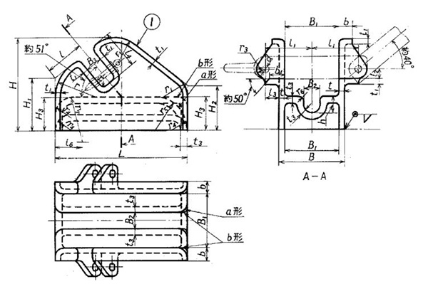 JIS F2031-1998 Small Size Cast Steel Bar Type Chain Cable Stopper 3.jpg